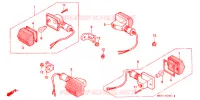 KNIPPERLICHT  (2) voor Honda XR 600 R 1994