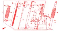 VOOR VORK  voor Honda XR 600 R 1994