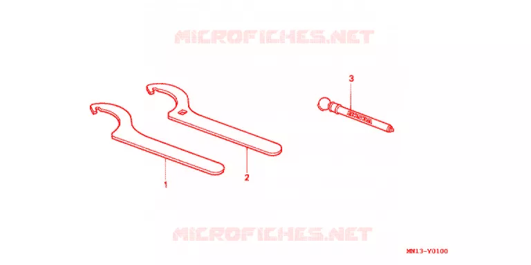 GEREEDSCHAP  Honda MOTO 600 XR 1995  XR600RS
