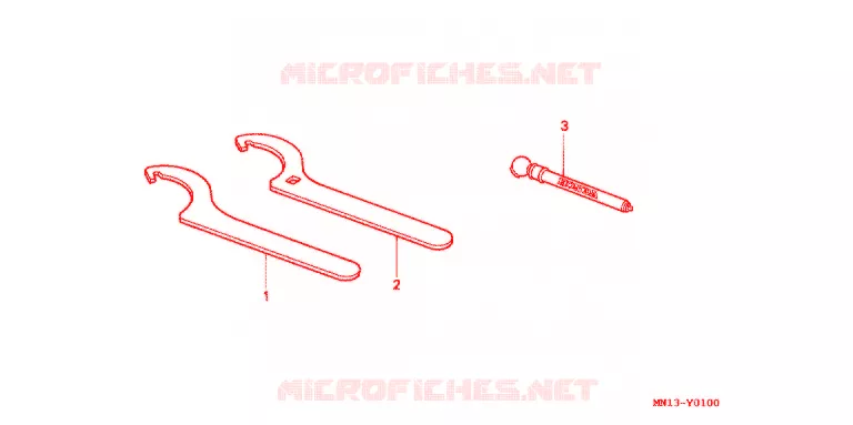 GEREEDSCHAP  Honda MOTO 600 XR 1996  XR600RT