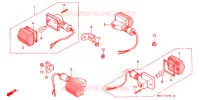 KNIPPERLICHT  (2) voor Honda XR 600 R 1996