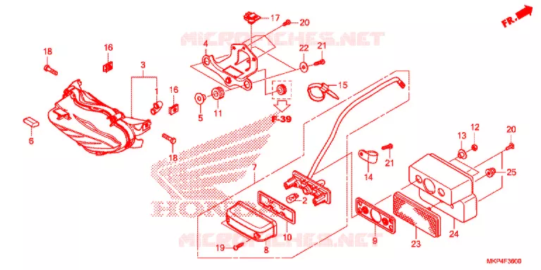 ACHTERLICHT  Honda MOTO 500 CB 2021  CB500XAM