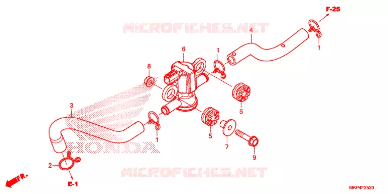 LUCHTINJECTIE SOLENOIDEKLEP Honda MOTO 500 CB 2021  CB500XAM