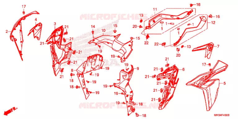 MIDDENKAP (CRF1100A/D) Honda MOTO 1100 AFRICA-TWIN 2021  CRF1100AM