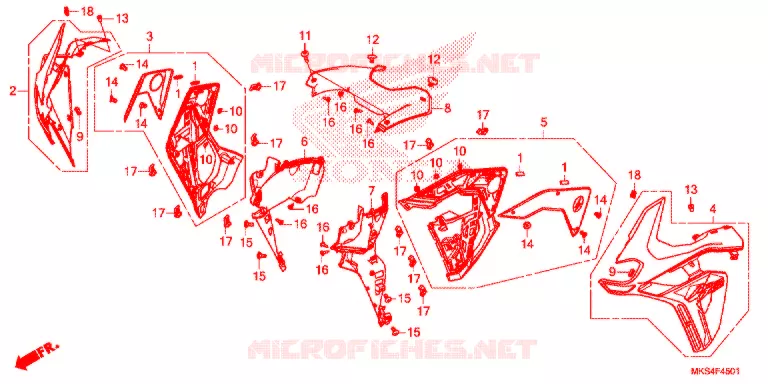 MIDDENKAP (CRF1100A4/D4) Honda MOTO 1100 AFRICA-TWIN 2021  CRF1100D4M