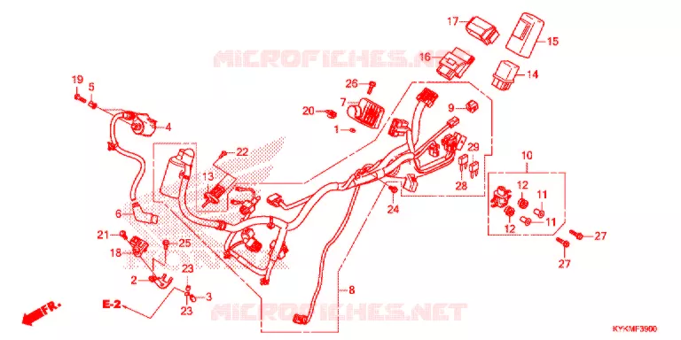 BEDRADINGSBUNDEL   Honda MOTO 110 CRF 2021  CRF110FM