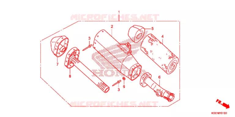 UITLAATDEMPER   Honda MOTO 150 CRF 2021  CRF150RBM