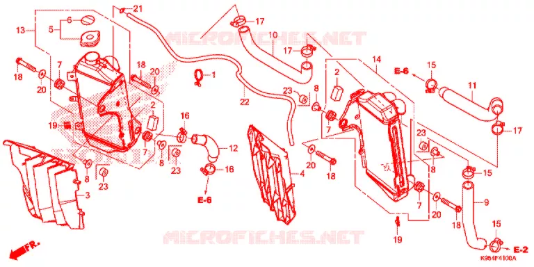 RADIATEUR   Honda MOTO 250 CRF 2021  CRF250RM