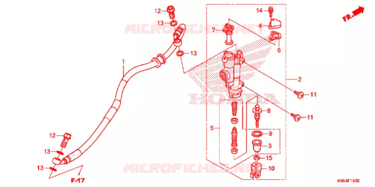 REMPOMP ACHTER Honda MOTO 250 CRF 2021  CRF250RM