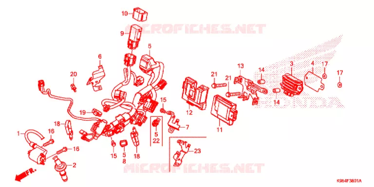 BEDRADINGSBUNDEL  ('19-) Honda MOTO 250 CRF 2021  CRF250RXM