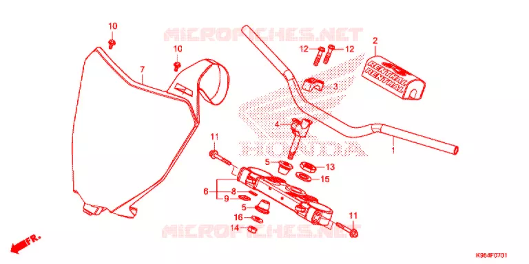 HENDEL PIJP/BOVENSTE BRUG  ('19-) Honda MOTO 250 CRF 2021  CRF250RXM