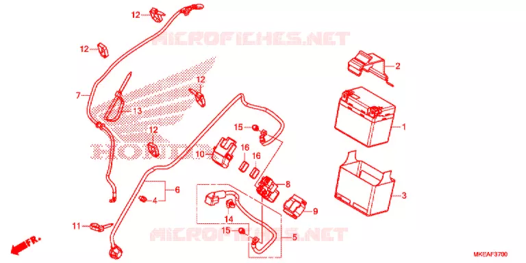 ACCU   Honda MOTO 450 CRF 2021  CRF450RLM