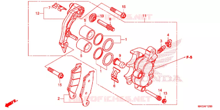 VOOR REMKLAUW   Honda MOTO 450 CRF 2021  CRF450RLM