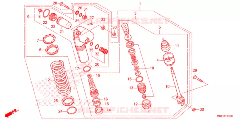 ACHTER KUSSEN   Honda MOTO 450 CRF 2021  CRF450RWEM