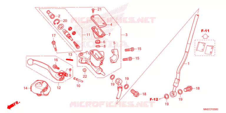 VOOR REM HOOFD CILINDER   Honda MOTO 450 CRF 2021  CRF450RXM