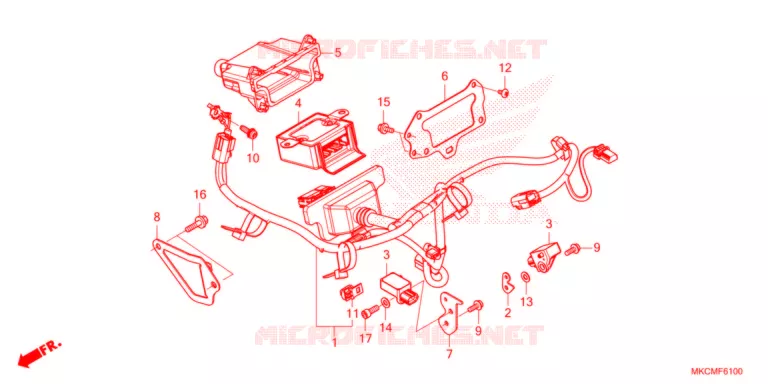BUNDEL AIRBAG  Honda MOTO 1800 GOLD-WING 2021  GL1800DAM