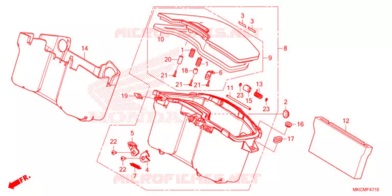 CENTRALE DOOS Honda MOTO 1800 GOLD-WING 2021  GL1800M