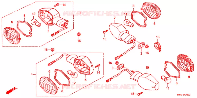 KNIPPERLICHT   Honda MOTO 400 CB 2011  CB400C