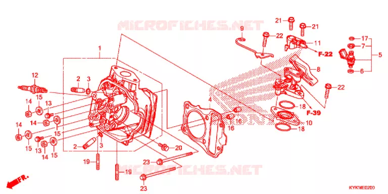 CILINDERKOP   Honda MOTO 110 CRF 2021  CRF110FM