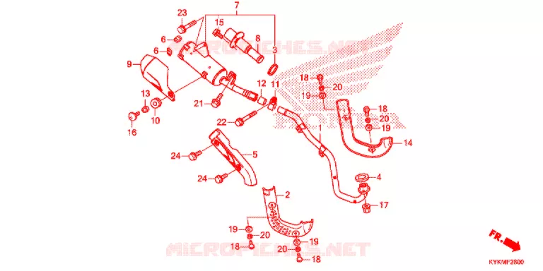 UITLAATDEMPER   Honda MOTO 110 CRF 2021  CRF110FM