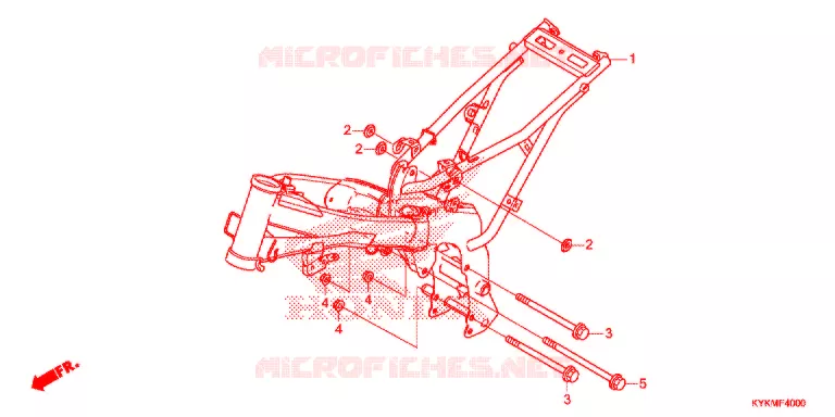 FRAME CHASSIS   Honda MOTO 110 CRF 2021  CRF110FM