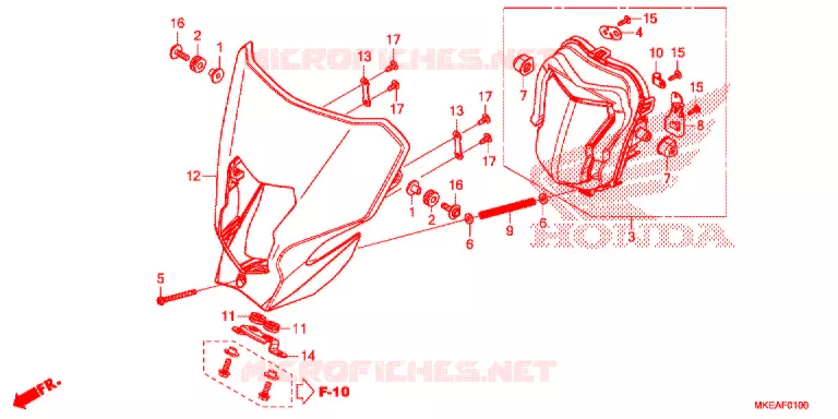 KOPLAMP  Honda MOTO 450 CRF 2021  CRF450RLM
