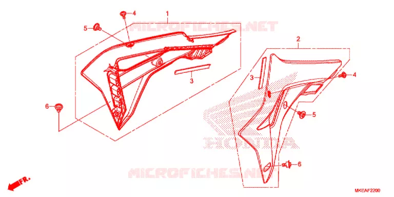 RADIATOR VERSTIJVING  Honda MOTO 450 CRF 2021  CRF450RLM