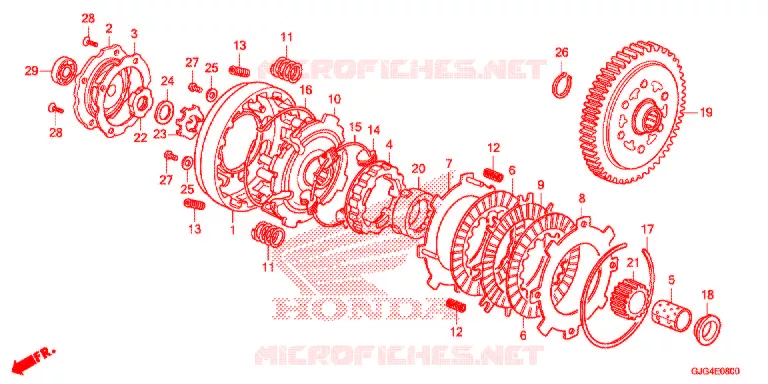 KOPPELING  Honda MOTO 50 CRF 2021  CRF50FM