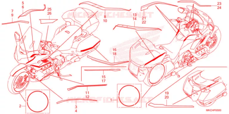 STREEP  Honda MOTO 1800 GOLD-WING 2021  GL1800DAM