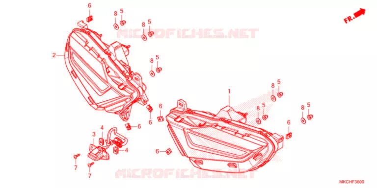 ACHTER COMBINATIE LICHT  Honda MOTO 1800 GOLD-WING 2021  GL1800DAM