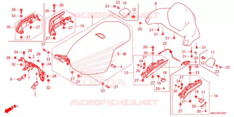 ZITTING   Honda MOTO 1800 GOLD-WING 2021  GL1800DAM