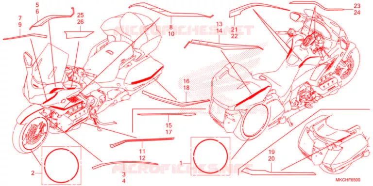 STREEP  Honda MOTO 1800 GOLD-WING 2021  GL1800DM