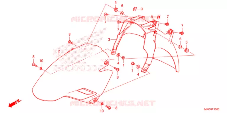 VOOR STROOMLIJNKAP   Honda MOTO 1800 GOLD-WING 2021  GL1800DM