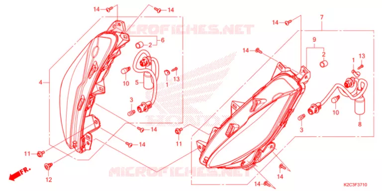VOOR KNIPPERLICHT  Honda SCOOTER 110 VISION 2022  NSC110M