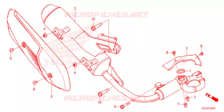UITLAATDEMPER   Honda SCOOTER 110 VISION 2021  NSC110M_TU
