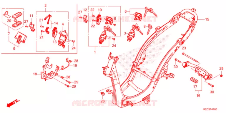 FRAME CHASSIS   Honda SCOOTER 110 DIO 2021  NSC110M