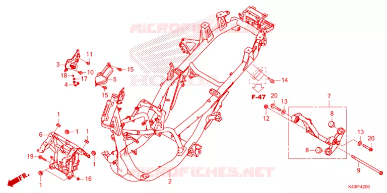 FRAME CHASSIS Honda SCOOTER 125 FORZA 2021  NSS125ADM