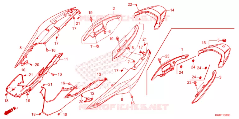 KONTPANEEL MIDDEN Honda SCOOTER 125 FORZA 2021  NSS125ADM