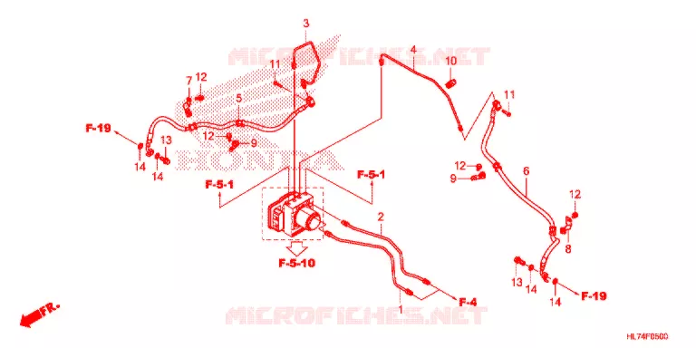 VOOR REM PIJP Honda ATV 1000 TALON 2021  SXS1000S4XM