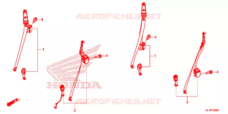 GORDEL Honda ATV 1000 TALON 2021  SXS1000S4XM