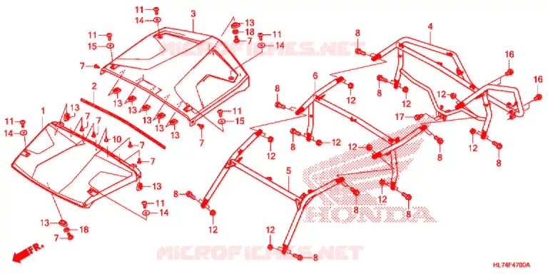 ROL STANG - DAK Honda ATV 1000 TALON 2021  SXS1000S4XM