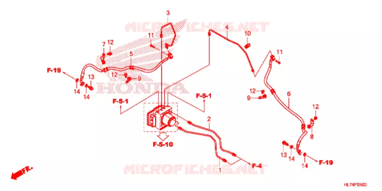 VOOR REM PIJP Honda ATV 1000 TALON 2021  SXS1000S4XM