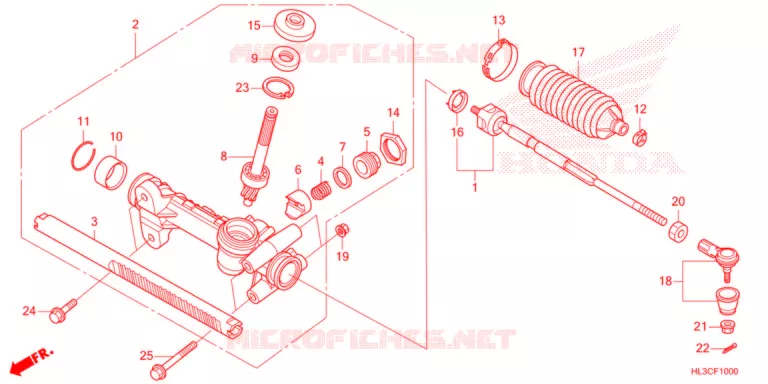 STUUR Honda ATV 700 PIONEER 2021  SXS700M2DM