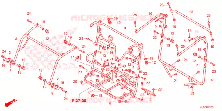 ROL STANG  Honda ATV 700 PIONEER 2021  SXS700M2DM