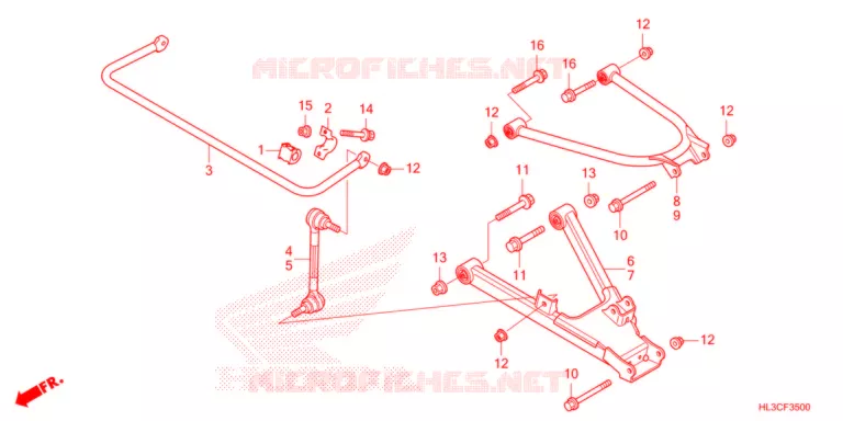 ACHTER ARM  Honda ATV 700 PIONEER 2021  SXS700M4DM