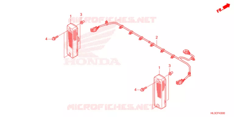 ACHTERLICHT  Honda ATV 700 PIONEER 2021  SXS700M4M