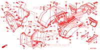 ACHTER STROOMLIJNKAP  voor Honda FOURTRAX 420 RANCHER 4X4 AT IRS EPS ESP 2021
