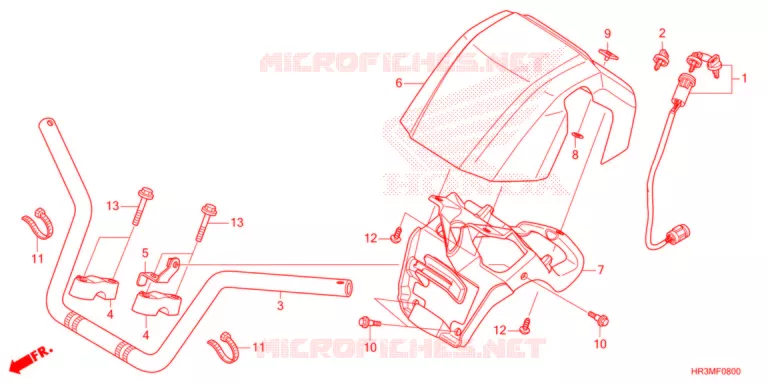 HENDEL PIJP  Honda ATV 420 FOURTRAX 2021  TRX420FM1M