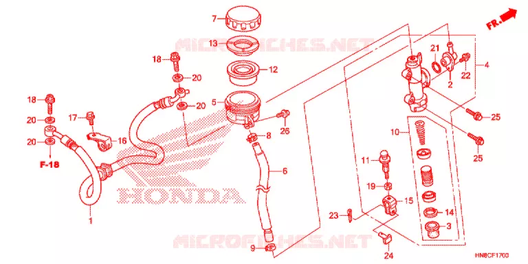 REMPOMP ACHTER Honda ATV 680 FOURTRAX 2021  TRX680FA5M