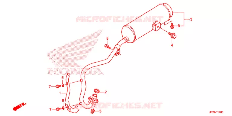 UITLAATDEMPER   Honda ATV 90 FOURTRAX 2021  TRX90XM